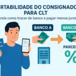Homem analisando a portabilidade do consignado para CLT